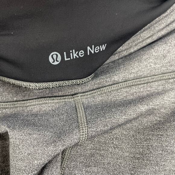 Lululemon Pace Rival Crop 22" Leggings Heathered Black Size 4 - Picture 8 of 11